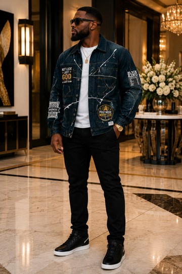 Dope Black Dad Denim Jacket (Men's)