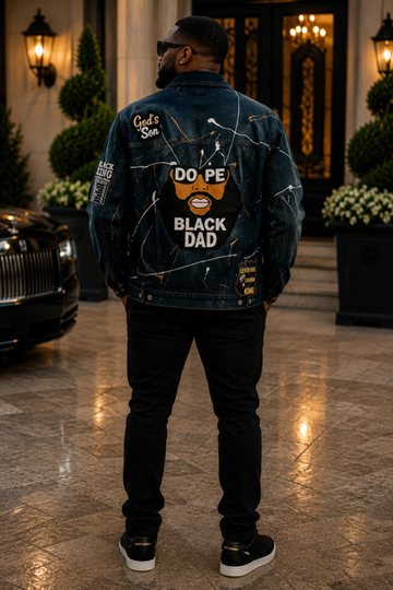 Dope Black Dad Denim Jacket (Men's)