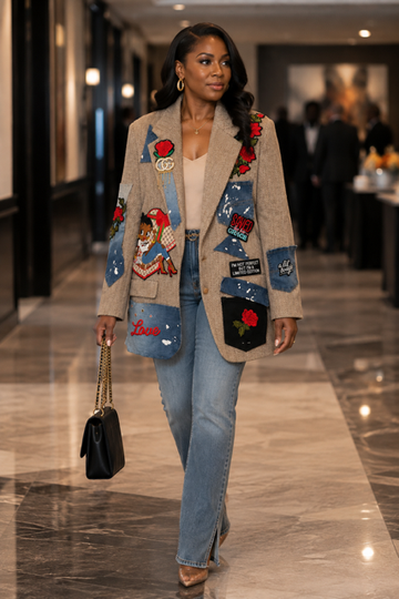 Love in Bloom Tweed Blazer