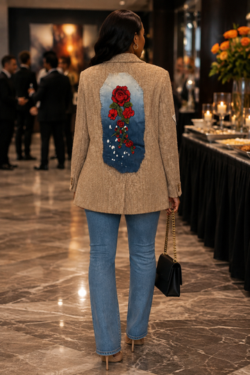 Love in Bloom Tweed Blazer